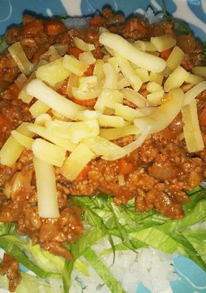 簡単！美味しい！何となくタコライス(笑)-レシピのメイン写真