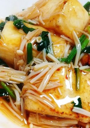 揚げ出し豆腐のキノコあんかけ-レシピのメイン写真