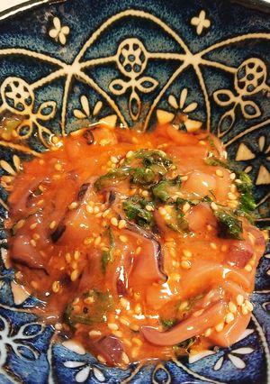 イカの塩辛酒飲みアレンジ-レシピのメイン写真