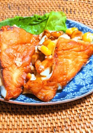 はんぺんのはさみ焼き（ツナマヨコーン）-レシピのメイン写真