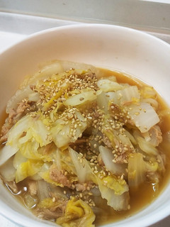 白菜とツナの中華風蒸し-レシピのメイン写真