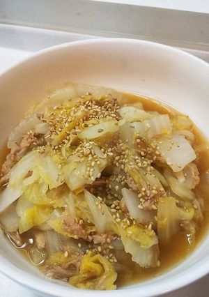 白菜とツナの中華風蒸し-レシピのメイン写真