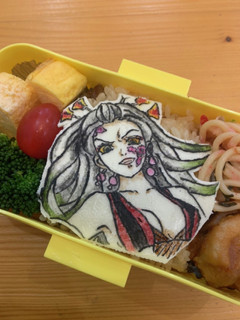 鬼滅 オブアート 堕姫 キャラ弁-レシピのメイン写真