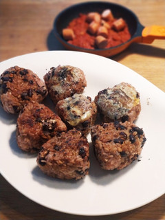 小豆ご飯の焼きおにぎり-レシピのメイン写真