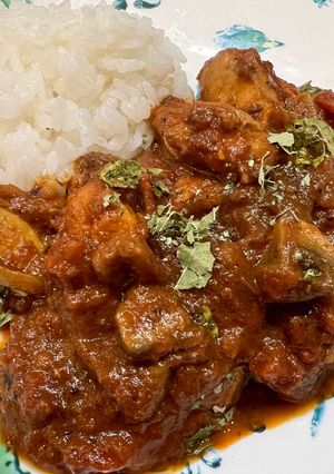 チキンとマッシュルームのスパイスカレー-レシピのメイン写真