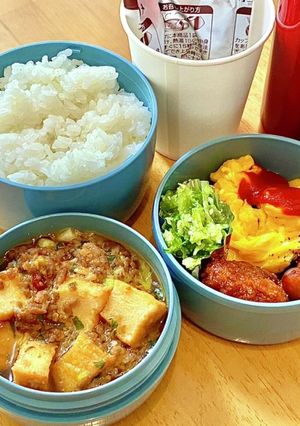 恒例！厚揚げ麻婆豆腐！　タロの弁当87-レシピのメイン写真