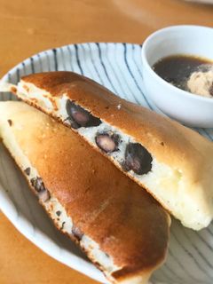 HMで簡単☆ヨーグルトパンケーキ黒豆入り-レシピのメイン写真