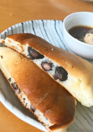 HMで簡単☆ヨーグルトパンケーキ黒豆入り-レシピのメイン写真