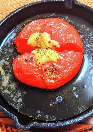 トマトの丸ごと焼き-レシピのメイン写真