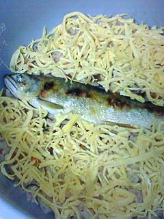 炊飯器で簡単♪鮎の炊き込みごはん♪-レシピのメイン写真