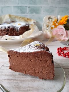 バレンタイン♪ベイクドチョコチーズケーキ-レシピのメイン写真