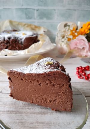 バレンタイン♪ベイクドチョコチーズケーキ-レシピのメイン写真