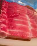 安いマグロの中落ちで2品－たたきと煮つけ