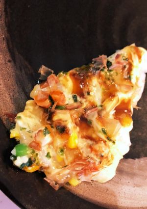 お餅でお好み焼き風-レシピのメイン写真