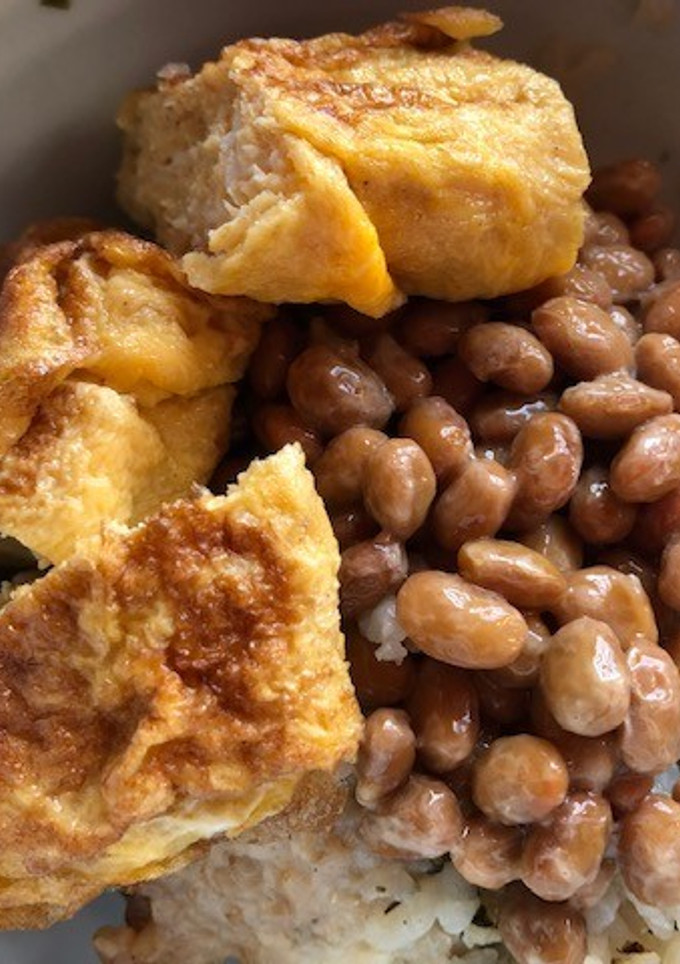 忙しい時はこれに尽きる。納豆と卵焼き-レシピのメイン写真