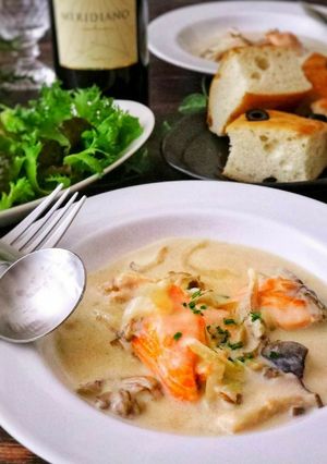 サーモンのクリーム煮-レシピのメイン写真