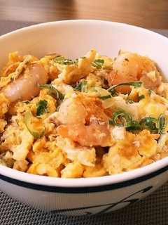 ◆簡単&短時間 ごま油香る えび玉丼 ◆-レシピのメイン写真