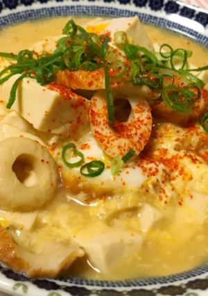 超節約料理☆豆腐とちくわの卵とじ-レシピのメイン写真
