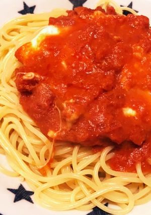 トマト＆モッツァレラチーズのスパゲティ♪-レシピのメイン写真