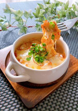 お餅の消費に★焼きチーズキムチ餅-レシピのメイン写真