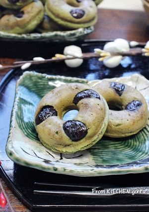 黒豆入り☆抹茶の和風ドーナツ♬-レシピのメイン写真