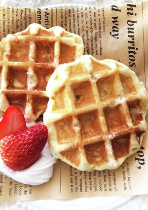 我が家の定番おやつ☆ベルギーワッフル♪-レシピのメイン写真