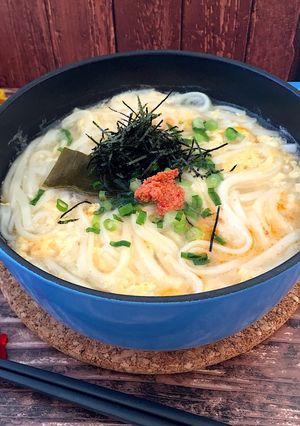 あんかけふわ玉　明太うどん-レシピのメイン写真