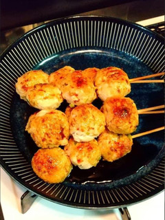 家呑みのおつまみ☆焼き鳥のつくね♪-レシピのメイン写真