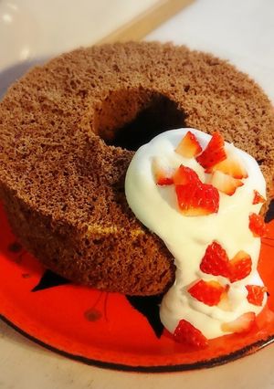チョコレートシフォンケーキ-レシピのメイン写真