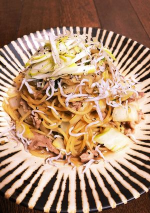 煮汁で簡単。和風パスタ-レシピのメイン写真