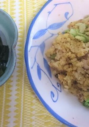 veganおから入りカレー風味チャーハン-レシピのメイン写真
