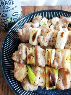 ビールのつまみ☆焼きとり バラのねぎま♪-レシピのメイン写真