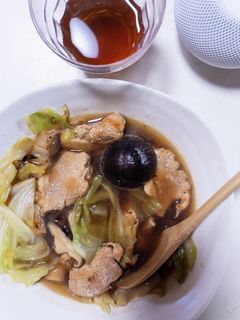 簡単!鶏むね肉としいたけの和風スープ♪-レシピのメイン写真