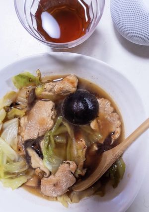 簡単!鶏むね肉としいたけの和風スープ♪-レシピのメイン写真