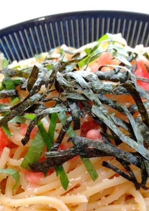 こんぶ茶で作る☆タラコスパゲティ♪-レシピのメイン写真