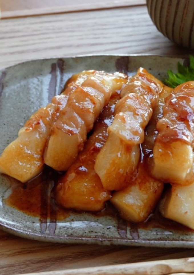 【簡単＆食材２つ】もちもち♪腹もち肉巻き-レシピのメイン写真
