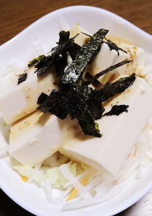 材料簡単！豆乳deヘルシー豆腐サラダ-レシピのメイン写真