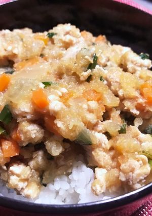 大根で！あっさり☆みぞれ鶏そぼろ丼☆-レシピのメイン写真