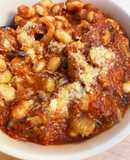 ポークビーンズ風★鯖缶と大豆のトマト煮
