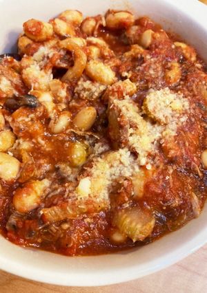 ポークビーンズ風★鯖缶と大豆のトマト煮-レシピのメイン写真