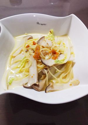 うにの豆乳スープパスタ-レシピのメイン写真