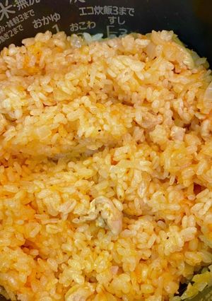 超簡単！炊飯器で失敗なしのチキンライス♡-レシピのメイン写真