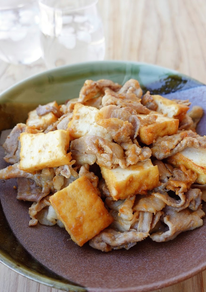 コスパ抜群♪ 厚揚げと豚こま肉の味噌炒め-レシピのメイン写真