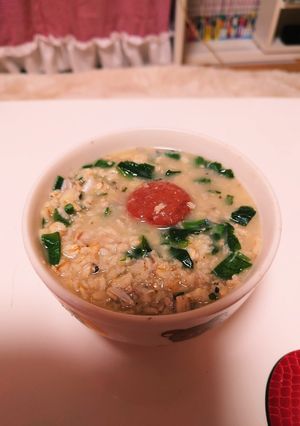 サバ缶和風オートミール雑炊-レシピのメイン写真
