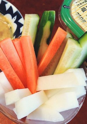 目指せセブンの野菜スティック味噌マヨ!!-レシピのメイン写真