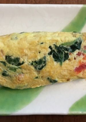 トマトとほうれん草のオムレツ-レシピのメイン写真