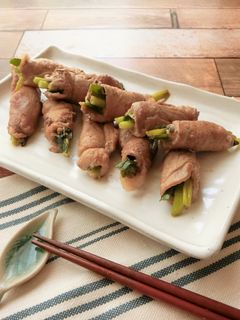 たっぷり小葱の豚肉巻き-レシピのメイン写真