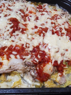 白菜と豚肉のチーズ焼き(お餅入り)-レシピのメイン写真