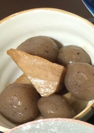 玉こんにゃくと蓮根の炒め煮-レシピのメイン写真