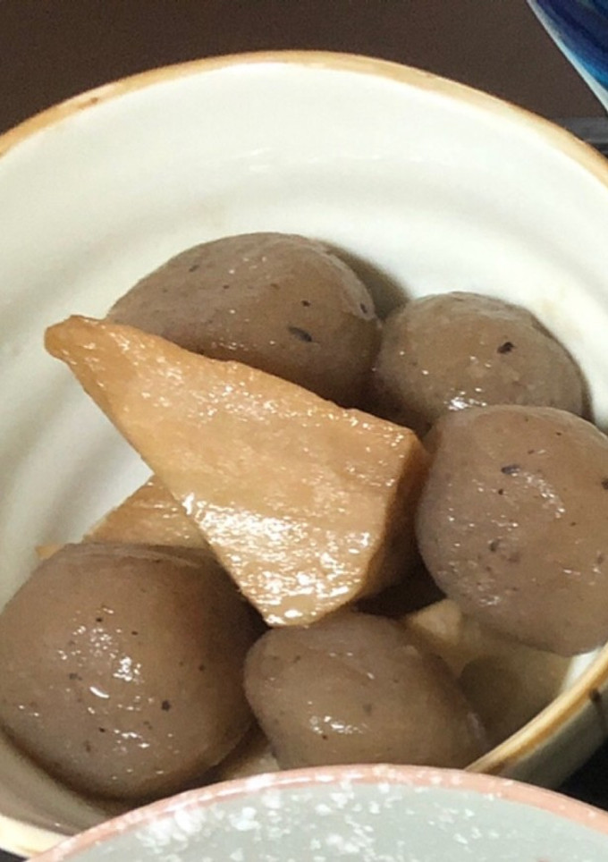 玉こんにゃくと蓮根の炒め煮-レシピのメイン写真